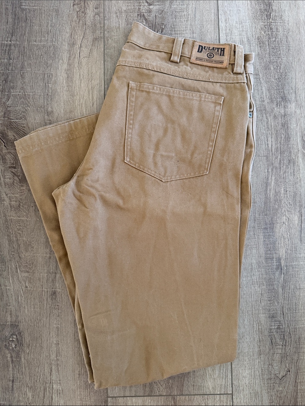 Duluth Trading Co Men’s Khaki Straight Jeans